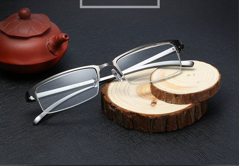 Hotochki Unisex Semi Rim Alloy Frame Non Spherical Lens Reading Glasses Xm073 Reading Glasses Hotochki