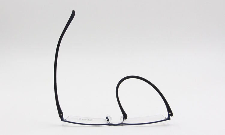 Bclear Men's Eyeglasses Semi Rim Titanium Alloy P9106 Semi Rim Bclear