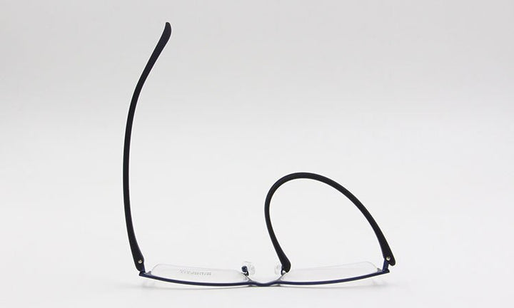 Bclear Men's Eyeglasses Semi Rim Titanium Alloy P9106 Semi Rim Bclear