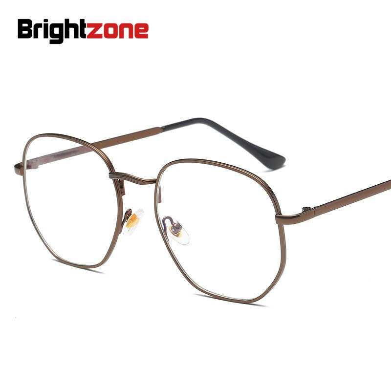 Brightzone Unisex Eyeglasses Full Rim Square Alloy Titanium Full Rim Brightzone