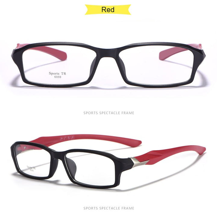 Hotochki Unisex Full Rim TR-90 Resin Frame Sport Eyeglasses 6059 Full Rim Hotochki