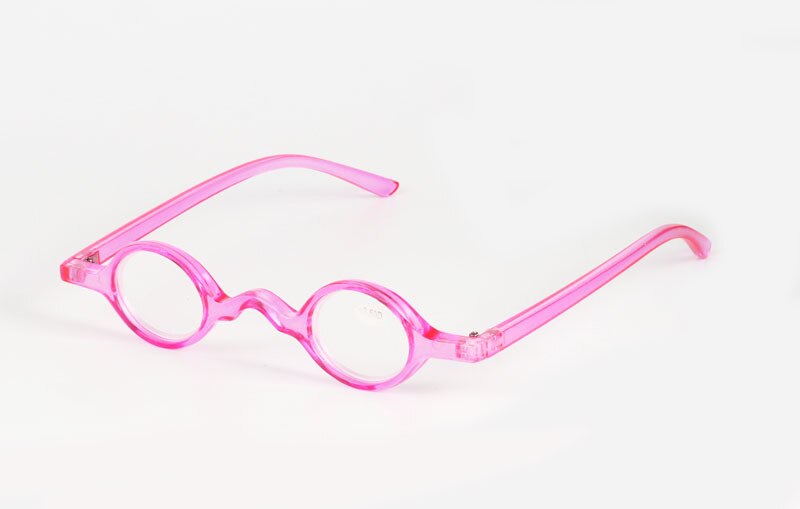 Brightzone Unisex Full Rim Round Acetate Reading Glasses Hc46 Reading Glasses Brightzone +150 Pink