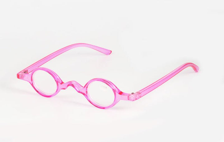 Brightzone Unisex Full Rim Round Acetate Reading Glasses Hc46 Reading Glasses Brightzone +150 Pink