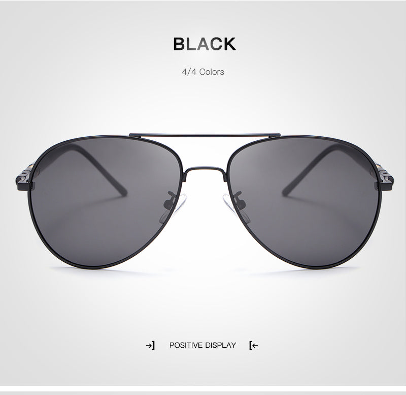 Hdcrafter Unisex Full Rim Double Bridge Oval Alloy Frame Polarized Sunglasses Le001 Sunglasses HdCrafter Sunglasses