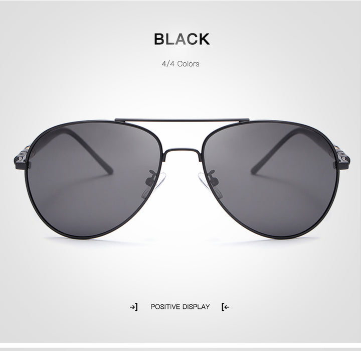 Hdcrafter Unisex Full Rim Double Bridge Oval Alloy Frame Polarized Sunglasses Le001 Sunglasses HdCrafter Sunglasses