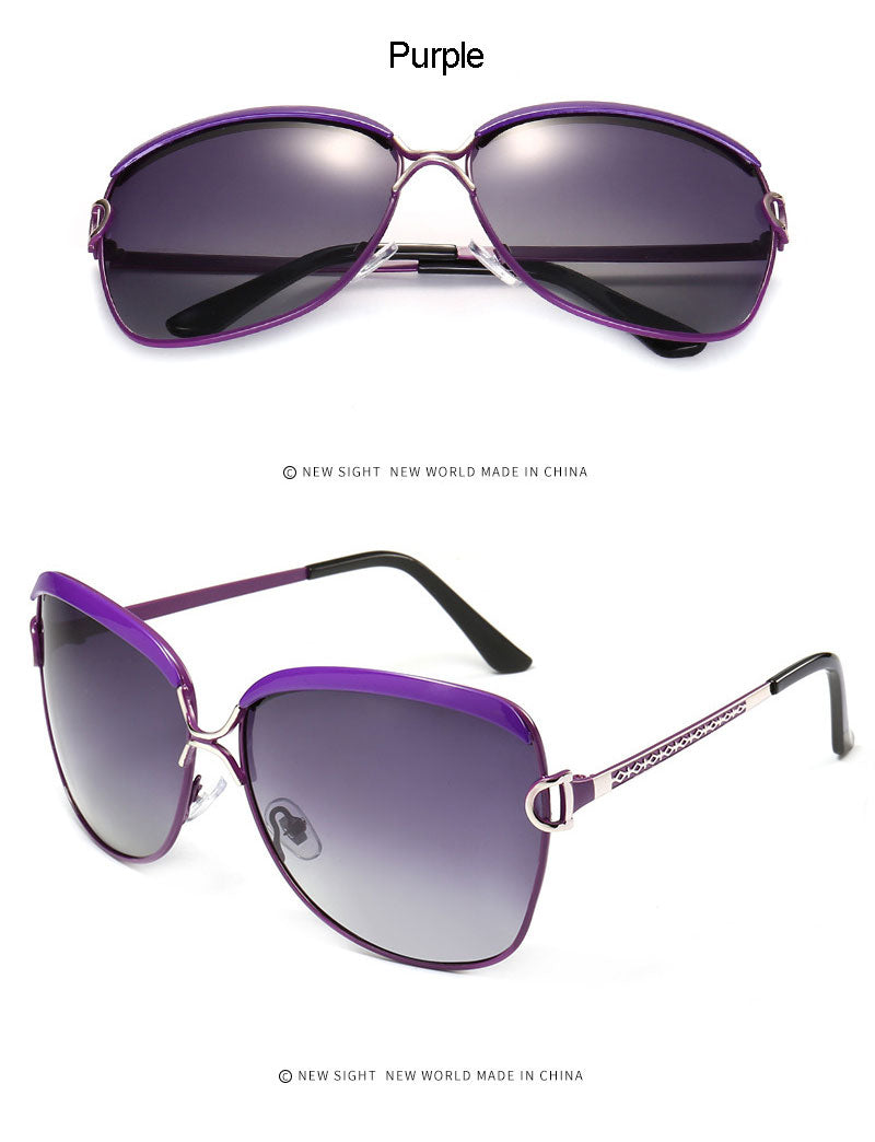 Reven Jate Women Sunwear 8702 Woman Sunglasses Frame Polarized Gradient Tinted Lenses Polarize Sun Frame Sunglasses Reven Jate