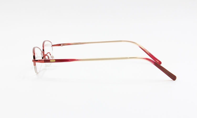 Women's Alloy Frame Semi Rim Eyeglasses 8102 Semi Rim Bclear