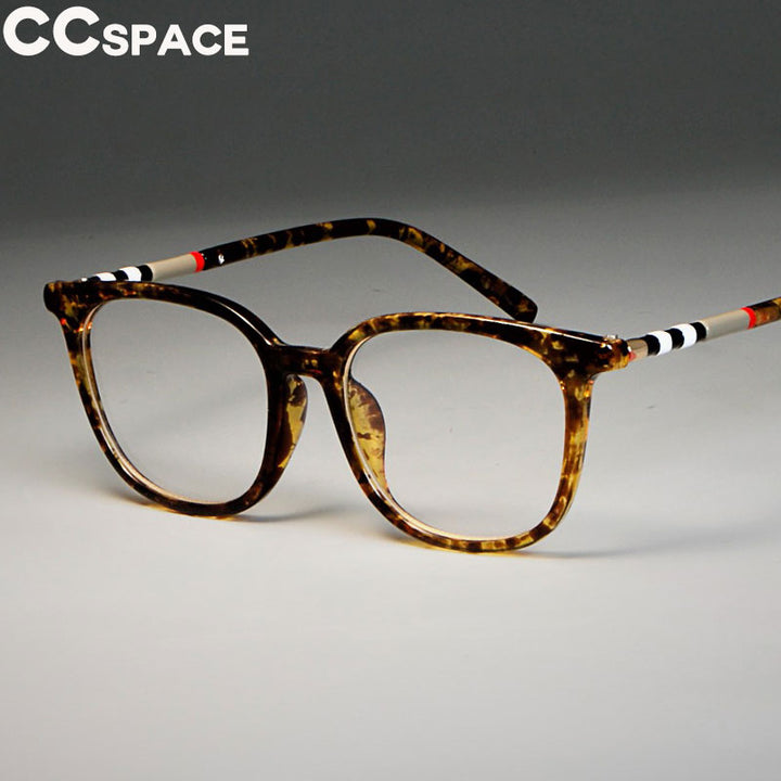 CCspace Unisex Full Rim Cat Eye Tr 90 Resin Frame Eyeglasses 47892 Full Rim CCspace