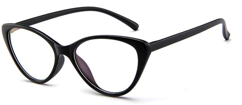 Brightzone Women's Full Rim Cat Eye Acetate Eyeglasses C885 Full Rim Brightzone Matte Black