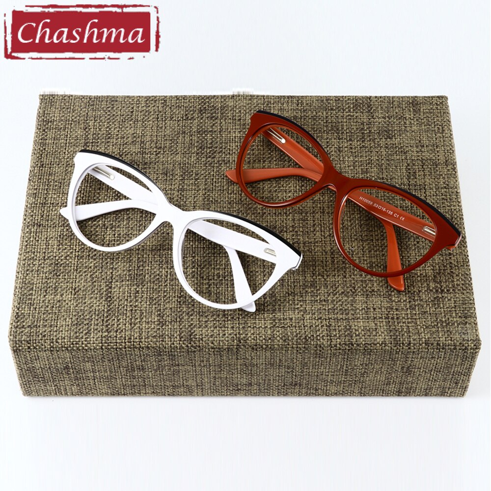 Chashma Women's Full Rim Cat Eye Acetate Eyeglasses 10059 Full Rim Chashma