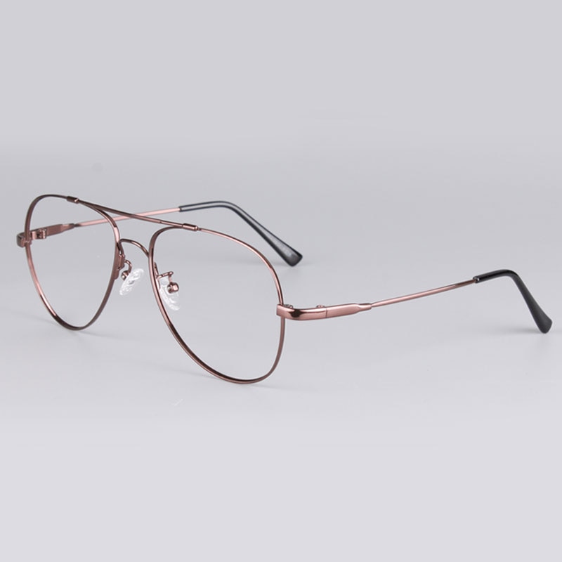 Reven Jate Unisex Full Rim Double Bridge Oval Alloy Titanium Eyeglasses 3028 Full Rim Reven Jate