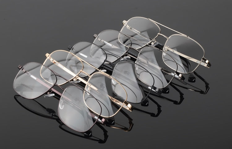 Hotochki Unisex Full Rim Round Box Alloy Frame Eyeglasses 2256 Full Rim Hotochki