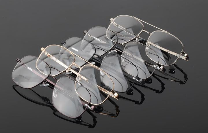 Hotochki Unisex Full Rim Round Box Alloy Frame Eyeglasses 2256 Full Rim Hotochki
