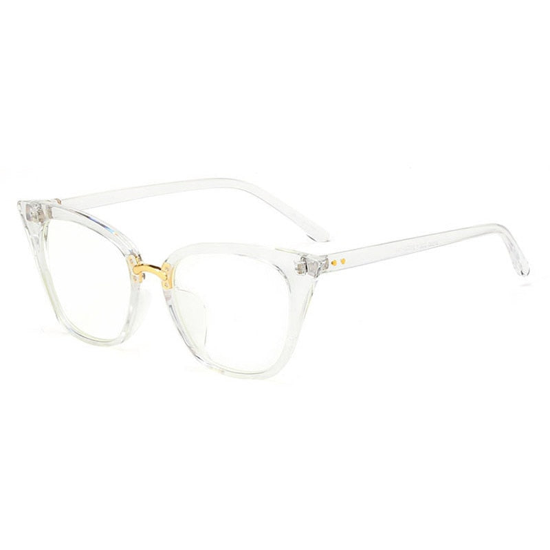 Hotony Women's Full Rim Acetate Cat Eye Frame Eyeglasses 97093 Full Rim Hotony C1