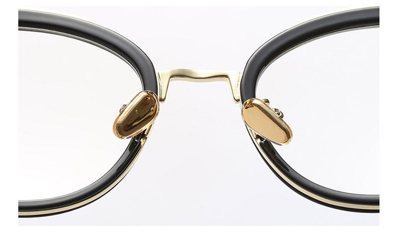 Hotony Women's Full Rim Round Cat Eye Acetate Frame Eyeglasses 97551 Full Rim Hotony