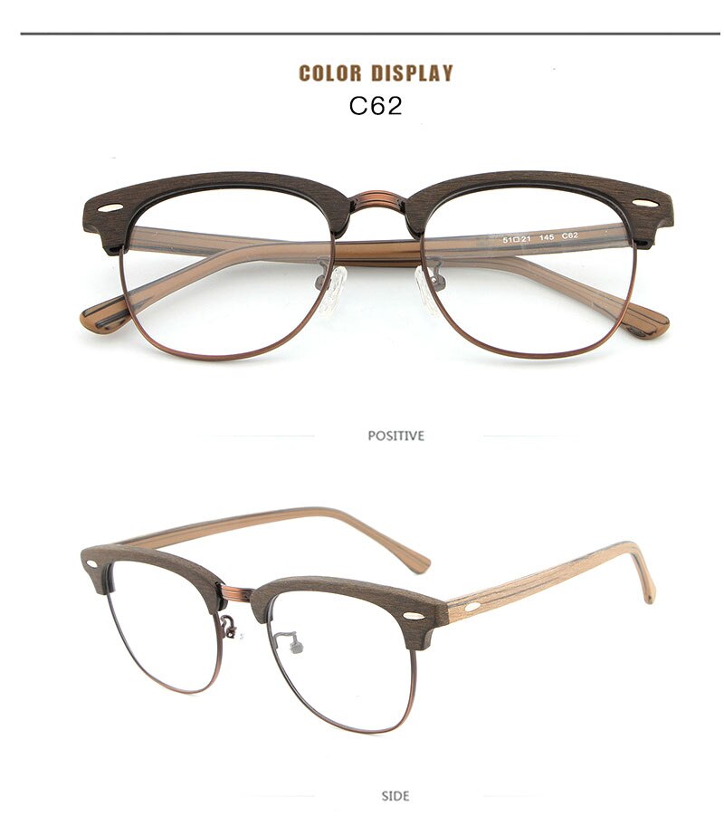 Reven Jate Unisex Full Rim Oval Acetate Eyeglasses Hb027 Full Rim Reven Jate