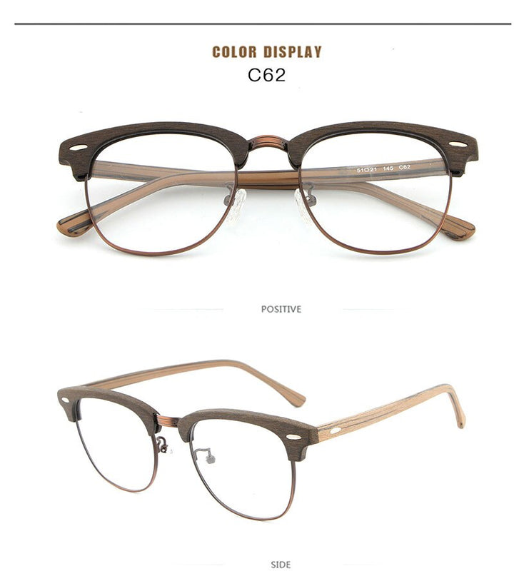 Reven Jate Unisex Full Rim Oval Acetate Eyeglasses Hb027 Full Rim Reven Jate