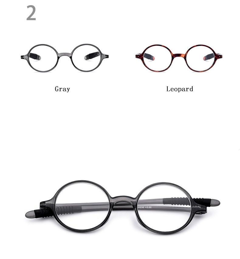 Hdcrafter Unisex Full Rim Round Acetate Frame Presbyopia Reading Glasses 236 Reading Glasses Hdcrafter Eyeglasses