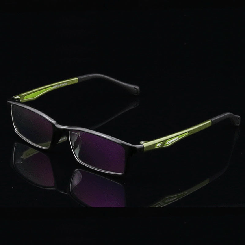 Hotochki Men's Full Rim Rectangular TR-90 Resin Sport Frame Eyeglasses 5025 Full Rim Hotochki