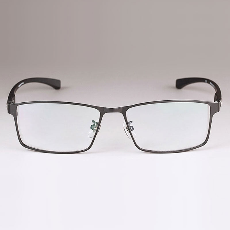 Hotochki Men's Full/Semi Rim Rectangular IP Electroplated Alloy Frame Eyeglasses Semi Rim Hotochki