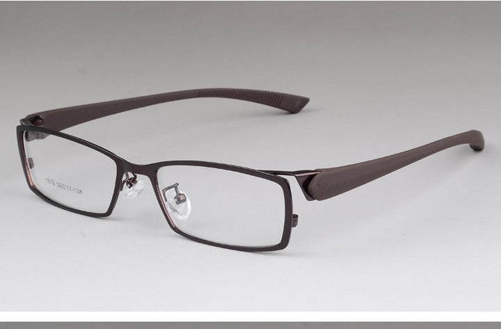 Bclear Men's Alloy Frame Full Rim Square Eyeglasses S1976 Full Rim Bclear