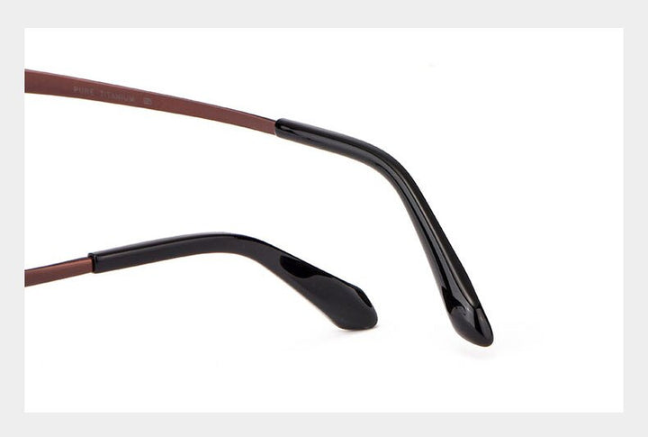 Hotochki Men's Semi Rim Titanium Frame Progressive Lens Reading Glasses Anti Blue Light 1688 Reading Glasses Hotochki