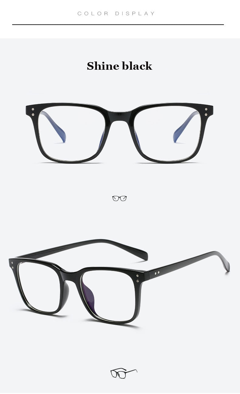 Hotochki Unisex Full Rim TR-90 Resin Square Acetate Frame Eyeglasses 5025 Full Rim Hotochki