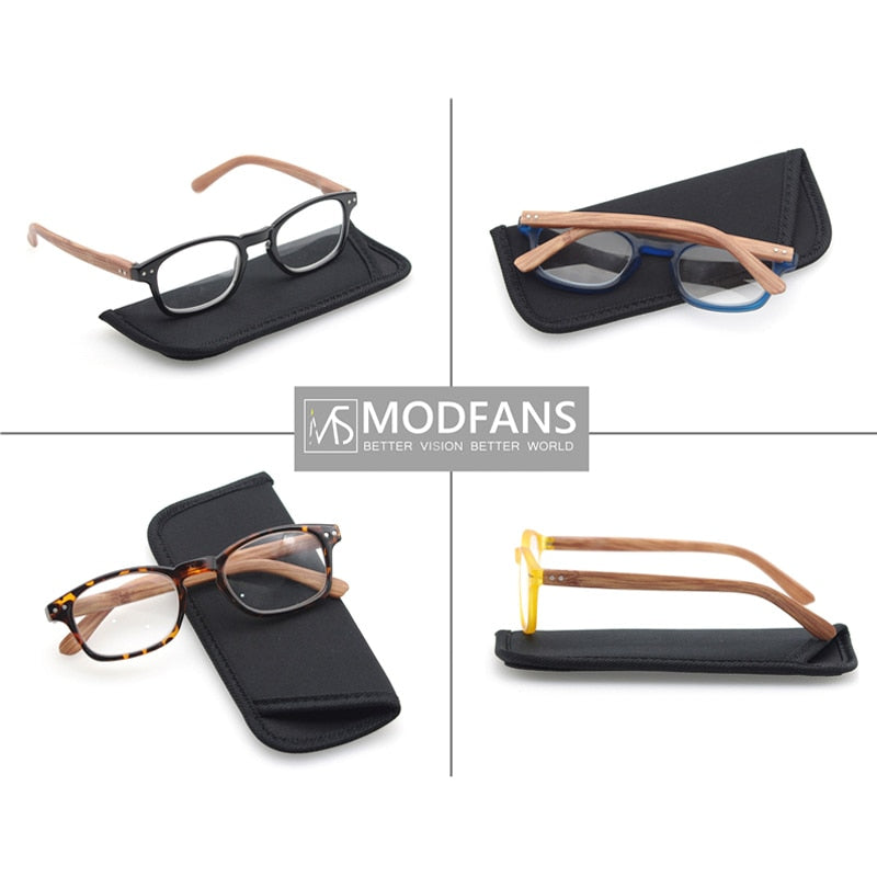 Modfans Women's Full Rim Square Polycarbonate Reading Glasses R012 Reading Glasses Modfans