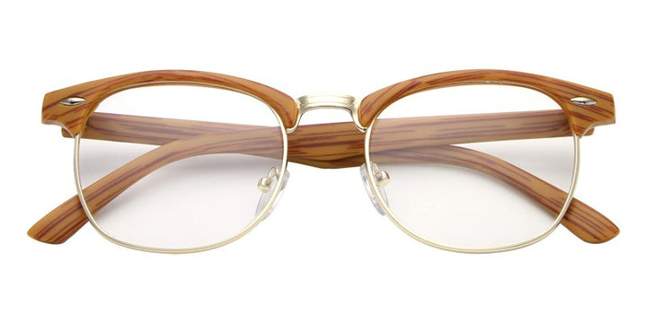 Hdcrafter Unisex Full Rim Round Acetate Frame Eyeglasses L8056 Full Rim Hdcrafter Eyeglasses