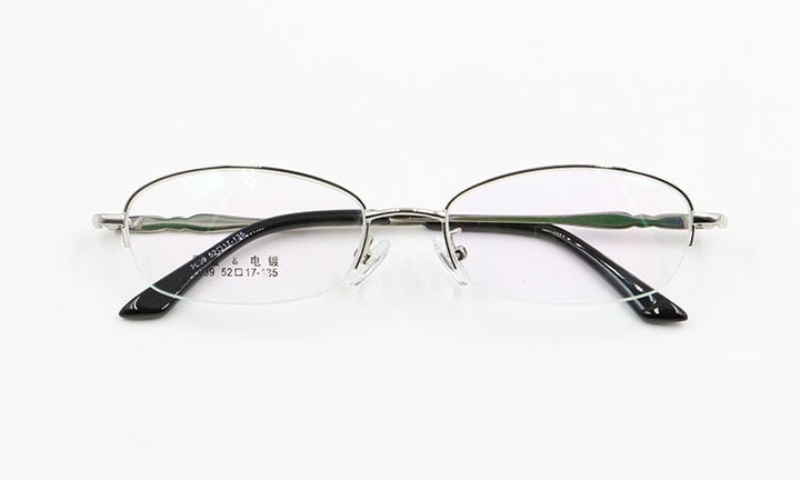 Women's Alloy Frame Semi Rim Eyeglasses 2039 Semi Rim Bclear