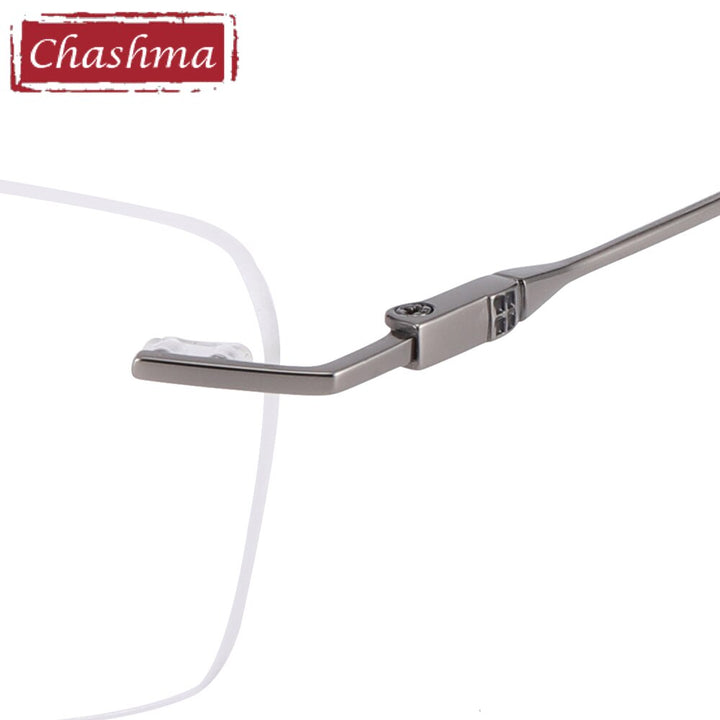 Chashma Ottica Unisex Rimless Square Titanium Eyeglasses 2935 Rimless Chashma Ottica