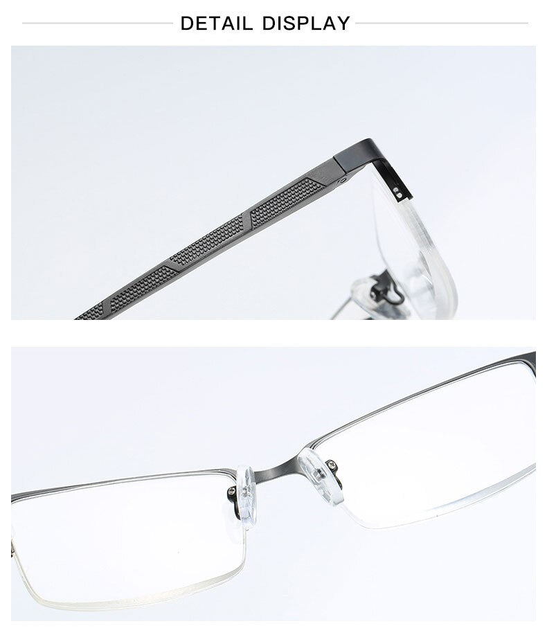 Hotochki Unisex Semi Rim Alloy Frame Non Spherical Lens Reading Glasses Xm073 Reading Glasses Hotochki