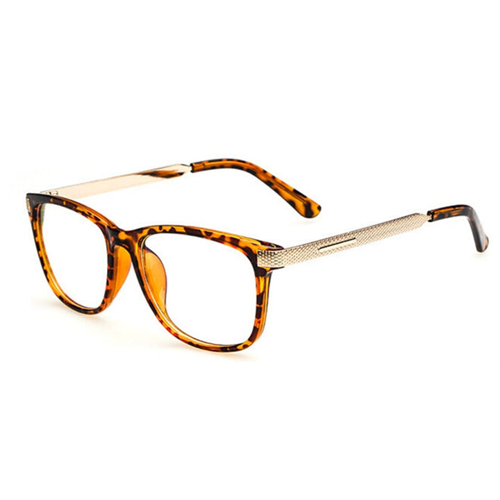 Kottdo Glasses Women Reading Eyeglasses Frame Men Square Glasses 0088 Full Rim Kottdo Leopard