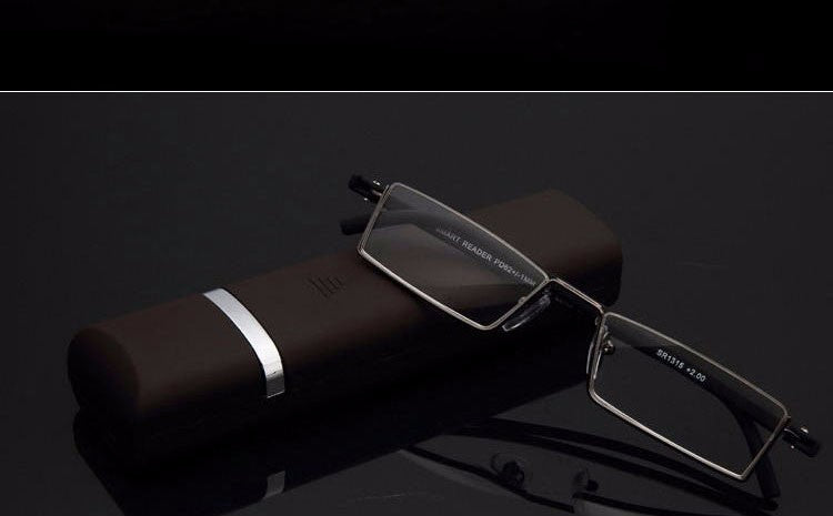 Reven Jate Unisex Semi Rim Rectangle Alloy Reading Glasses R131 Reading Glasses Reven Jate