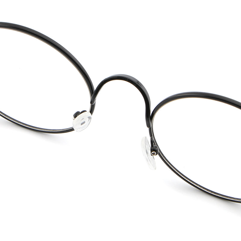 Hdcrafter Women's Full Rim Round Alloy Frame Eyeglasses Lx3048 Full Rim Hdcrafter Eyeglasses