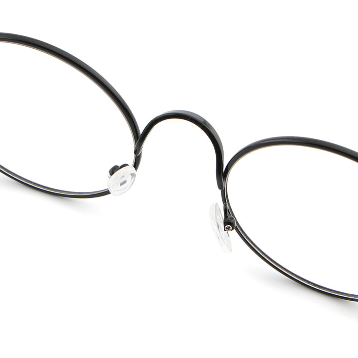 Hdcrafter Women's Full Rim Round Alloy Frame Eyeglasses Lx3048 Full Rim Hdcrafter Eyeglasses