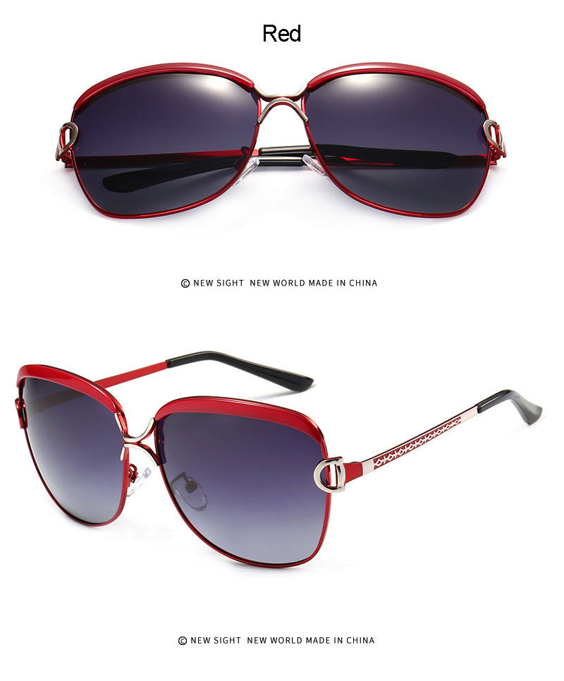 Reven Jate Women Sunwear 8702 Woman Sunglasses Frame Polarized Gradient Tinted Lenses Polarize Sun Frame Sunglasses Reven Jate