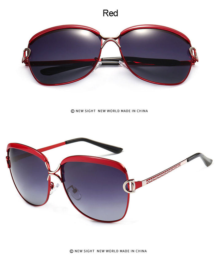 Reven Jate Women Sunwear 8702 Woman Sunglasses Frame Polarized Gradient Tinted Lenses Polarize Sun Frame Sunglasses Reven Jate