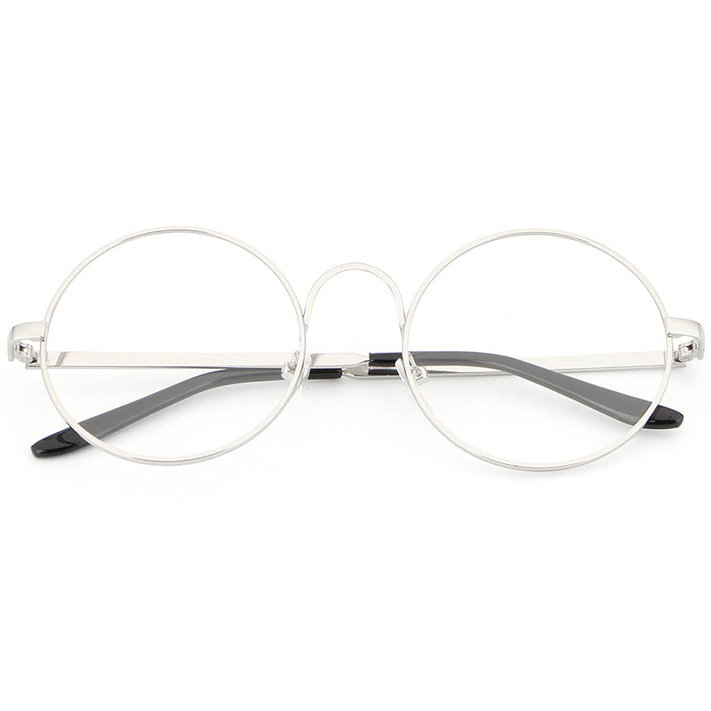 Hdcrafter Women's Full Rim Round Alloy Frame Eyeglasses Lx3048 Full Rim Hdcrafter Eyeglasses