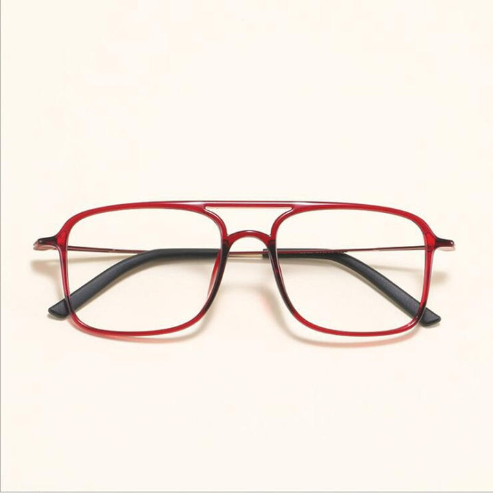 Hotochki Unisex Full Rim Ultem Resin Frame Eyeglasses 2235 Full Rim Hotochki wine