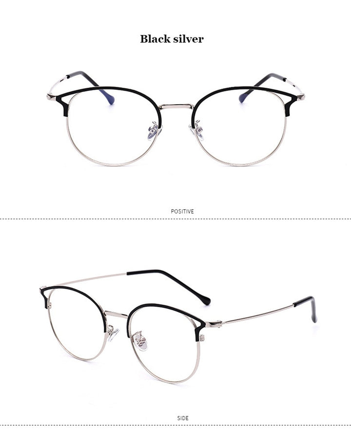 Hotochki Full Rim Cat Eye Alloy Frame Eyeglasses 9029 Full Rim Hotochki