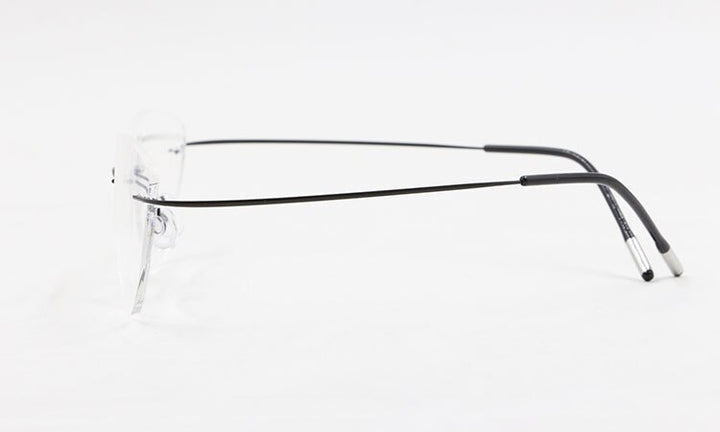 Bclear Women Rimless Cat Eye Memory Titanium Eyeglasses 2003 Rimless Bclear