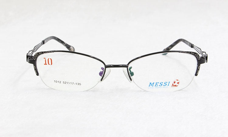 Bclear Women's Semi Rim Cat Eye Alloy Eyeglasses 1012 Semi Rim Bclear