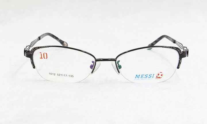 Bclear Women's Semi Rim Cat Eye Alloy Eyeglasses 1012 Semi Rim Bclear