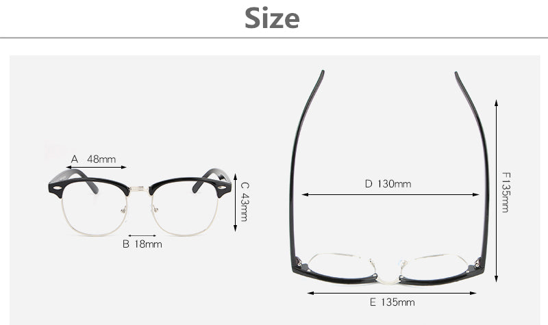 Hdcrafter Unisex Full Rim Round Acetate Frame Eyeglasses L8056 Full Rim Hdcrafter Eyeglasses