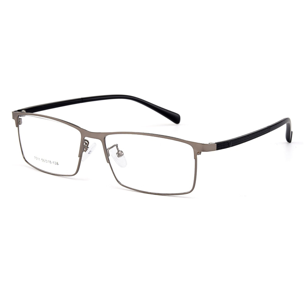 Gmei Men's Eyeglasses Semi Rim Titanium Alloy Square Y7011 Semi Rim Gmei Optical C3
