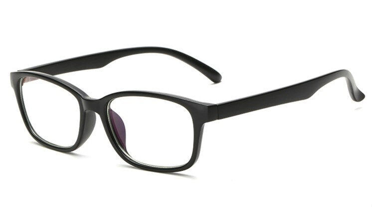 Brightzone Unisex Semi Rim Square Tr 90 Titanium Gaming Eyeglasses 5020 Semi Rim Brightzone MatteBlack Clear