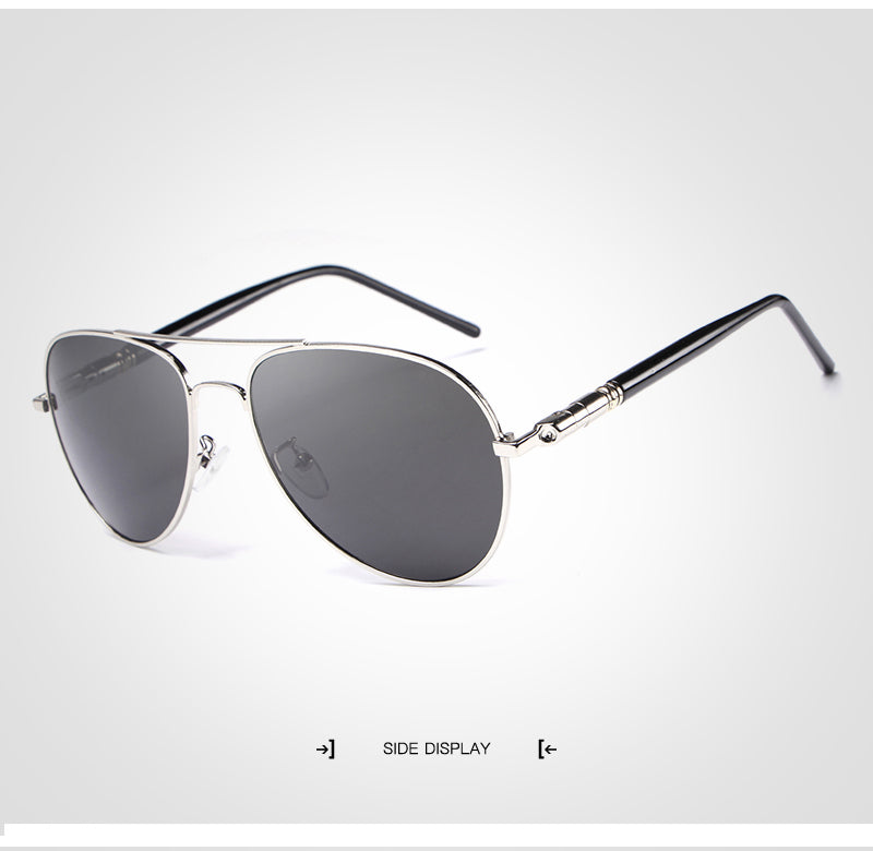 Hdcrafter Unisex Full Rim Double Bridge Oval Alloy Frame Polarized Sunglasses Le001 Sunglasses HdCrafter Sunglasses