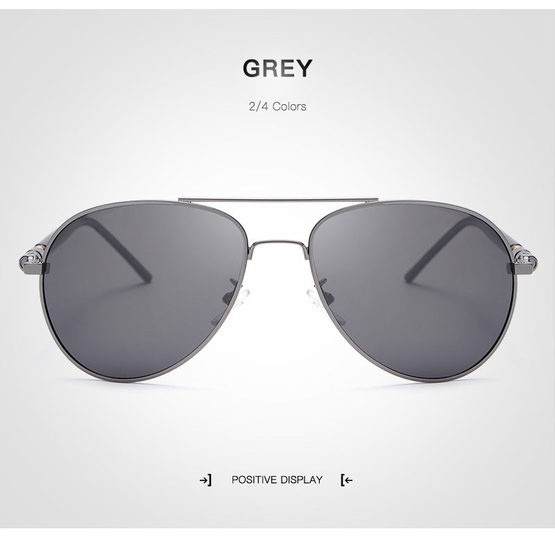 Hdcrafter Unisex Full Rim Double Bridge Oval Alloy Frame Polarized Sunglasses Le001 Sunglasses HdCrafter Sunglasses