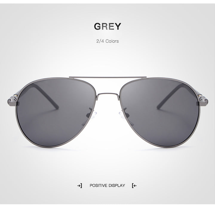 Hdcrafter Unisex Full Rim Double Bridge Oval Alloy Frame Polarized Sunglasses Le001 Sunglasses HdCrafter Sunglasses